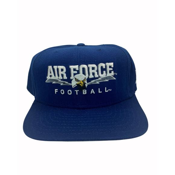 Vtg Rare 90s Air Force Falcons Snapback | New Era OS Blue College Baseball Cap - Picture 1 of 9